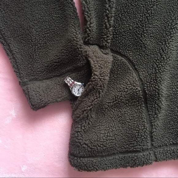 Men’s Brown Sherpa Fleece Quarter Zip (L) - Picture 14 of 14